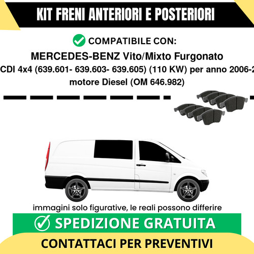 Pastiglie freno ant - freno, post